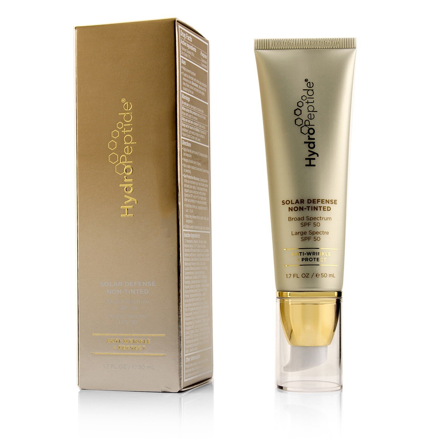 HydroPeptide ソーラー ディフェンス ナン-ティンテッド ブロード スペクトラム SPF 50