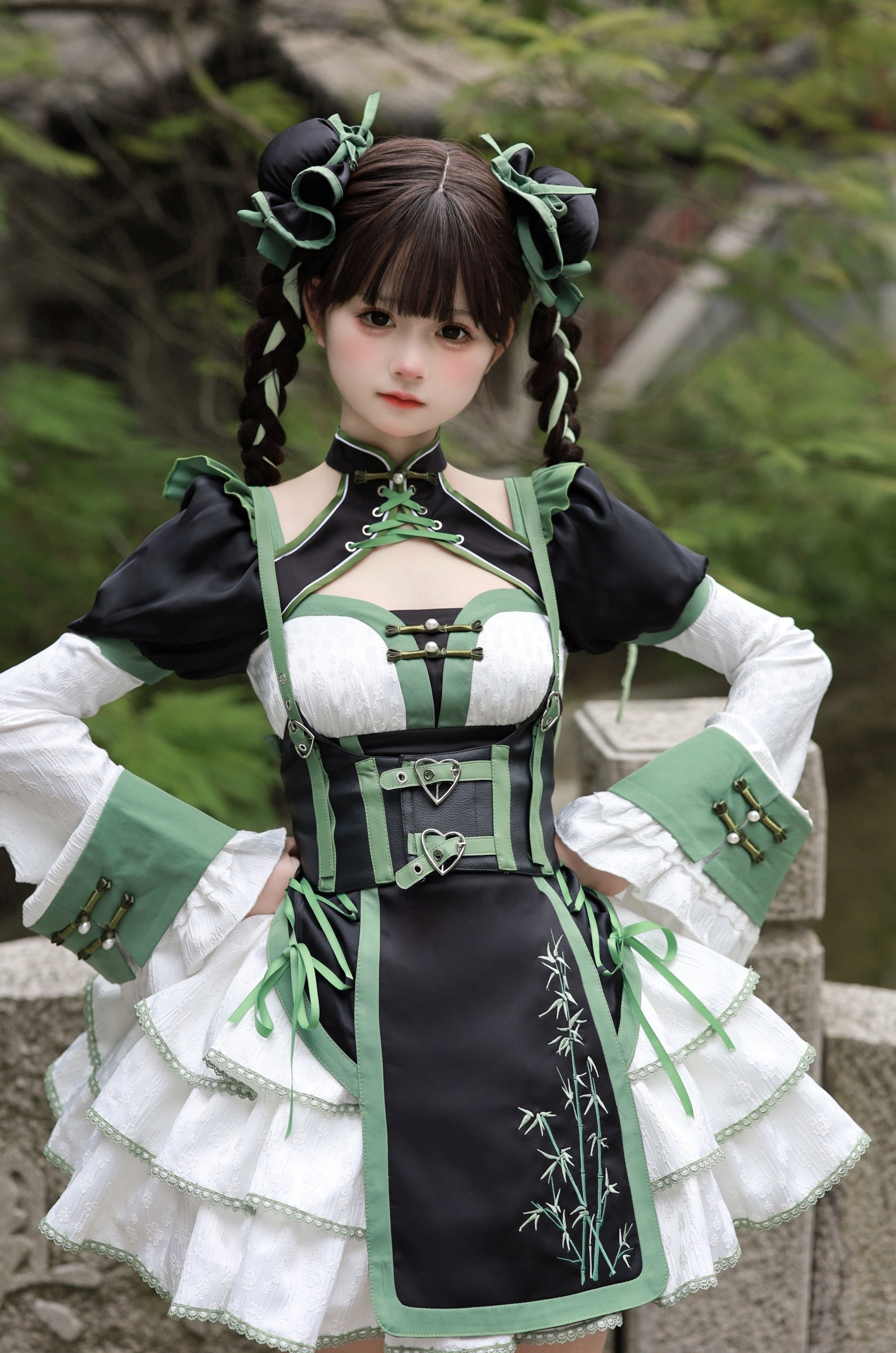 op中チャイナドレス改良ヤビ中少女ロリータドレス