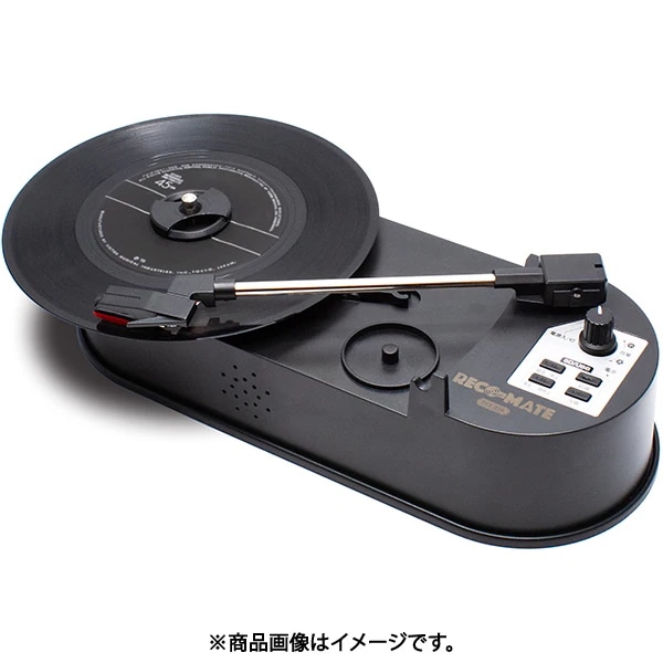 PTT-03K (ブラック) どこでもレコードプレーヤー RECO-MATE (レコメイト)