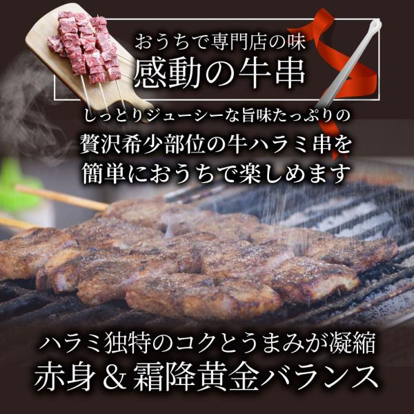 牛ハラミ串 20本セット (合計1.6kg) 牛串 肉 牛 ハラミ 学園祭 屋台 業務用 串焼き BBQ バーベキュー キャンプ 冷凍