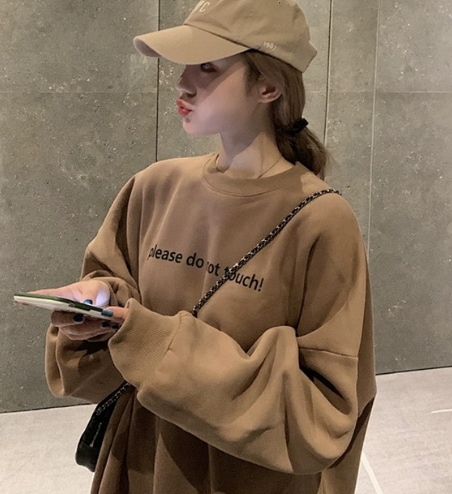 レディース トップス プルオーバー スウェット ロング 長袖 萌袖 ラウンドネック かわいい シンプル カジュアル おしゃれ こなれ感 ラフ メンズライク ボーイッシュ ルーズ キュート ナチュラル