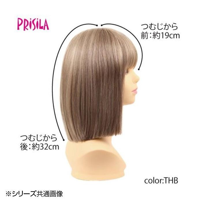 プリシラ オールウィッグ エッジブラントボブ A-704 TBK耐熱ブラック