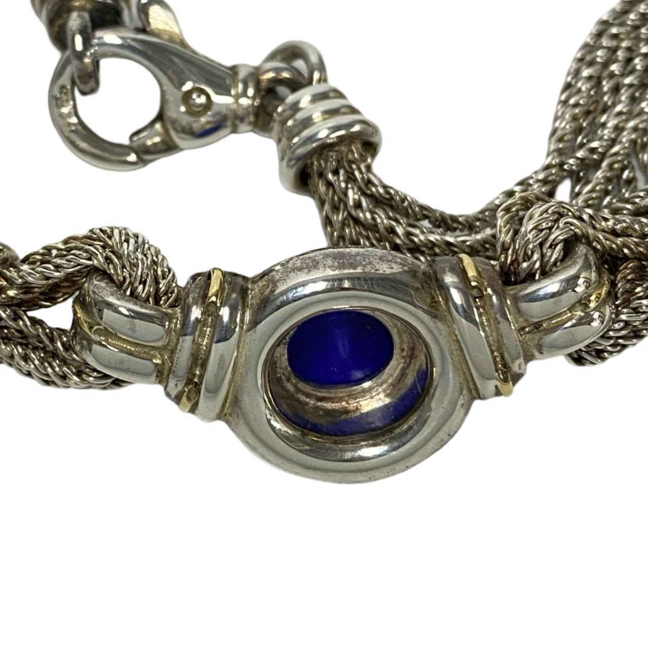 ヴィンテージネックレス シルバー925 ラピスラズリ K14 シルバー 60919 ヴィンテージネックレス シルバー925 ラピスラズリ K14 シルバー 60919