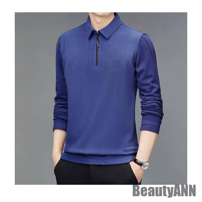 新品追加 新生活 メンズポロシャツ メンズTシャツ 長袖Tシャツ ポロシャツ メンズ Tシャツ 長袖 カットソー ポロネック シャツ 秋 春 プルオーバー 紐付き ジッパ 秋 春 冬 秋ファッション