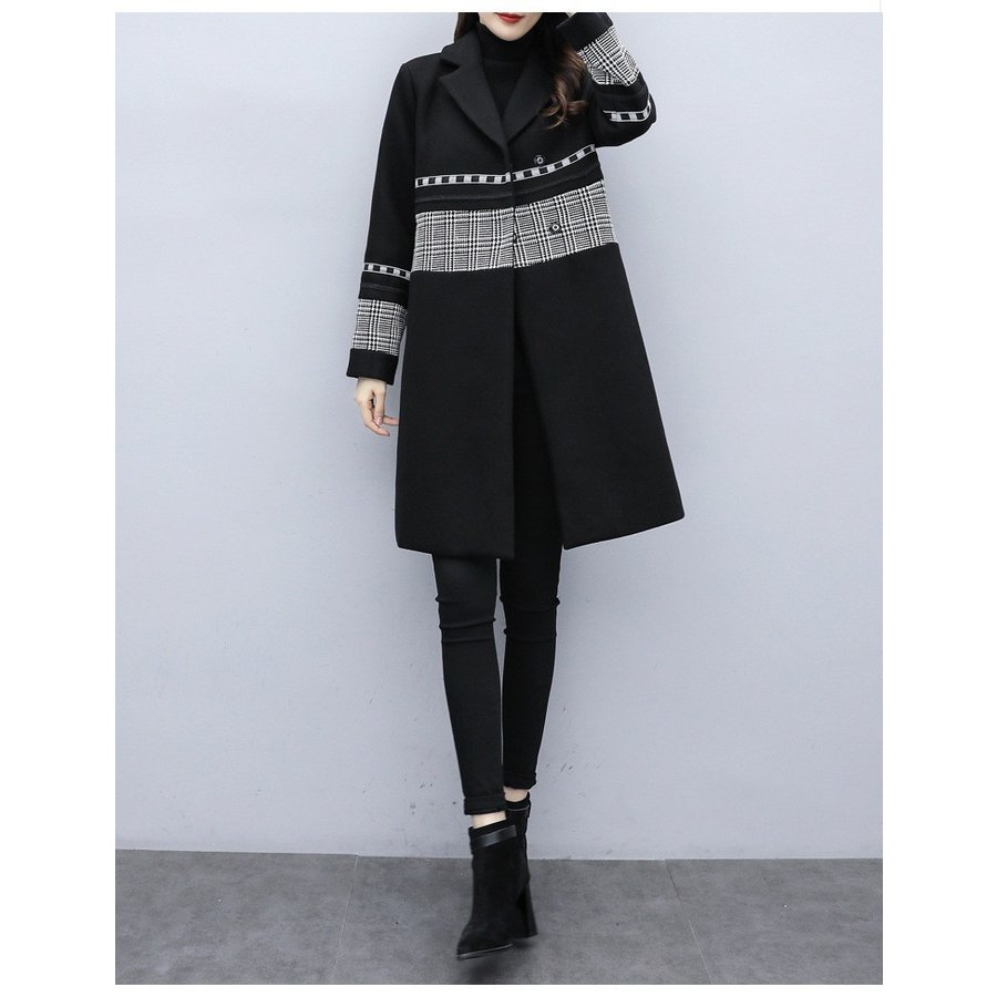 チェスターコート レディース ミディアム丈 中綿コート 秋 冬 中綿 厚手 ラシャ コート アウター