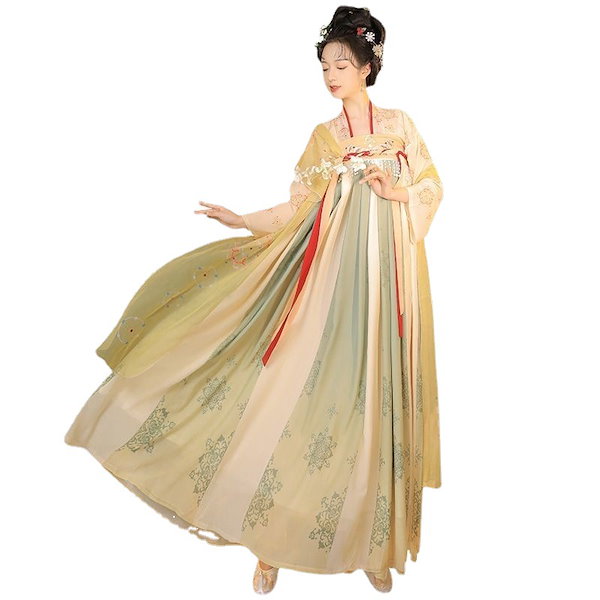 Qoo10] 成人女士汉服女超仙齐胸襦裙古装中国风复古
