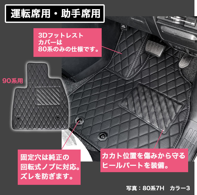 フロアマット ヴォクシー ノア エスクァイア 80系 90系 7人 8人 煌 前期 後期 fm001 フロアマット ヴォクシー ノア エスクァイア 80系 90系 7人 8人 煌 前期 後期 fm001