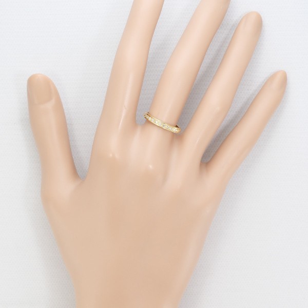 K18 18金 YG イエローゴールド リング 指輪 9.5号 ダイヤ 0.12 ジュエリー 中古 K18 18金 YG イエローゴールド リング 指輪 9.5号 ダイヤ 0.12 ジュエリー 中古