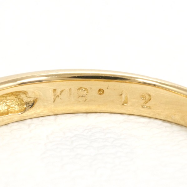 K18 18金 YG イエローゴールド リング 指輪 9.5号 ダイヤ 0.12 ジュエリー 中古 K18 18金 YG イエローゴールド リング 指輪 9.5号 ダイヤ 0.12 ジュエリー 中古
