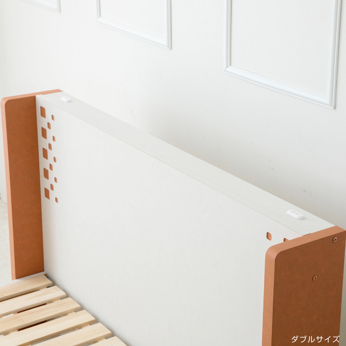 デザインベッド セミダブル YAMATE すのこ 日本製 Apel ベッド コンセント付 ベッドフレーム ロータイプ フロアベッド お掃除ロボット対応 バイカラー 棚付 テラコッタ ホワイト デザインベッド セミダブル YAMATE すのこ 日本製 Apel ベッド コンセント付 ベッドフレーム ロータイプ フロアベッド お掃除ロボット対応 バイカラー 棚付 テラコッタ ホワイト