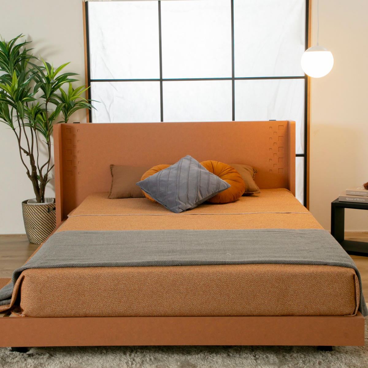 デザインベッド セミダブル YAMATE すのこ 日本製 Apel ベッド コンセント付 ベッドフレーム ロータイプ フロアベッド お掃除ロボット対応 バイカラー 棚付 テラコッタ ホワイト デザインベッド セミダブル YAMATE すのこ 日本製 Apel ベッド コンセント付 ベッドフレーム ロータイプ フロアベッド お掃除ロボット対応 バイカラー 棚付 テラコッタ ホワイト