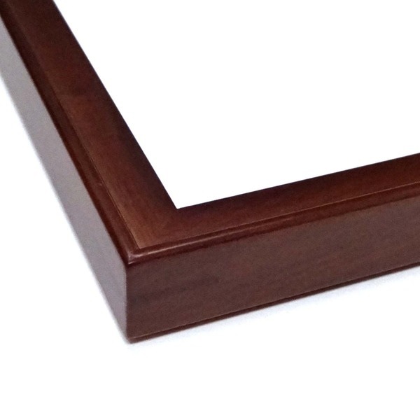 〔角額〕高級木製正方形額・壁掛けひも・アクリル付き　 9787 600角（600×600mm）「チーク」