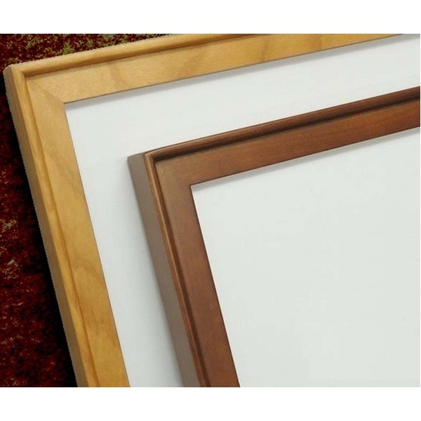 〔角額〕高級木製正方形額・壁掛けひも・アクリル付き　 9787 600角（600×600mm）「チーク」