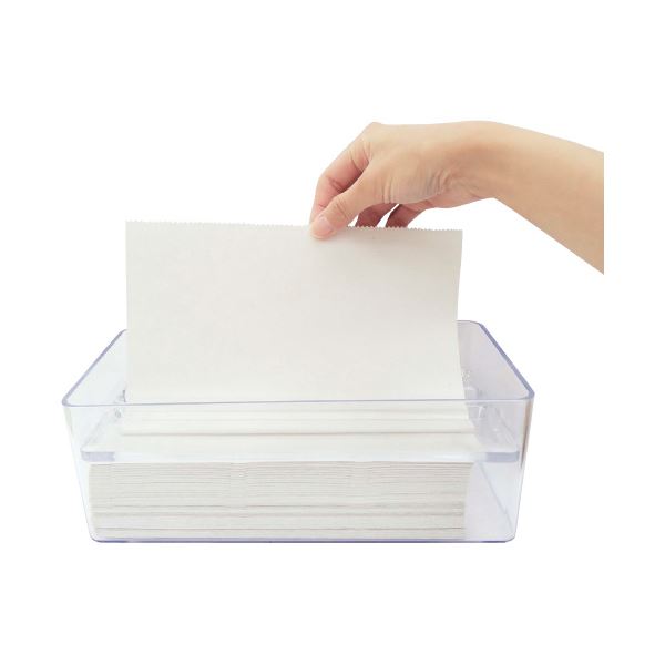 （まとめ）オーエ ペーパータオルケース クリア[x3セット]