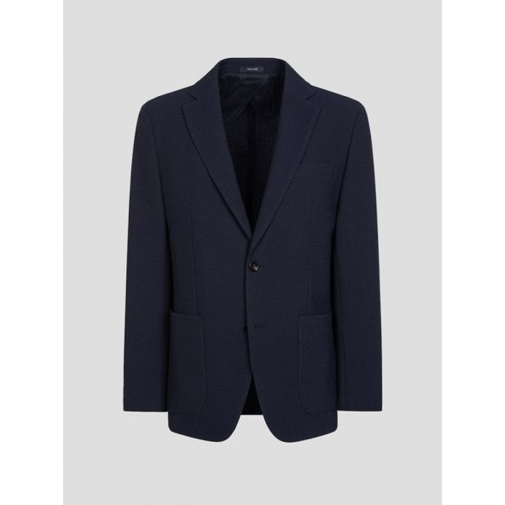 [ギャラクシーライフスタイル] 限定ジャージーテクスチャードジャケットネイビー（GC4111L02R）