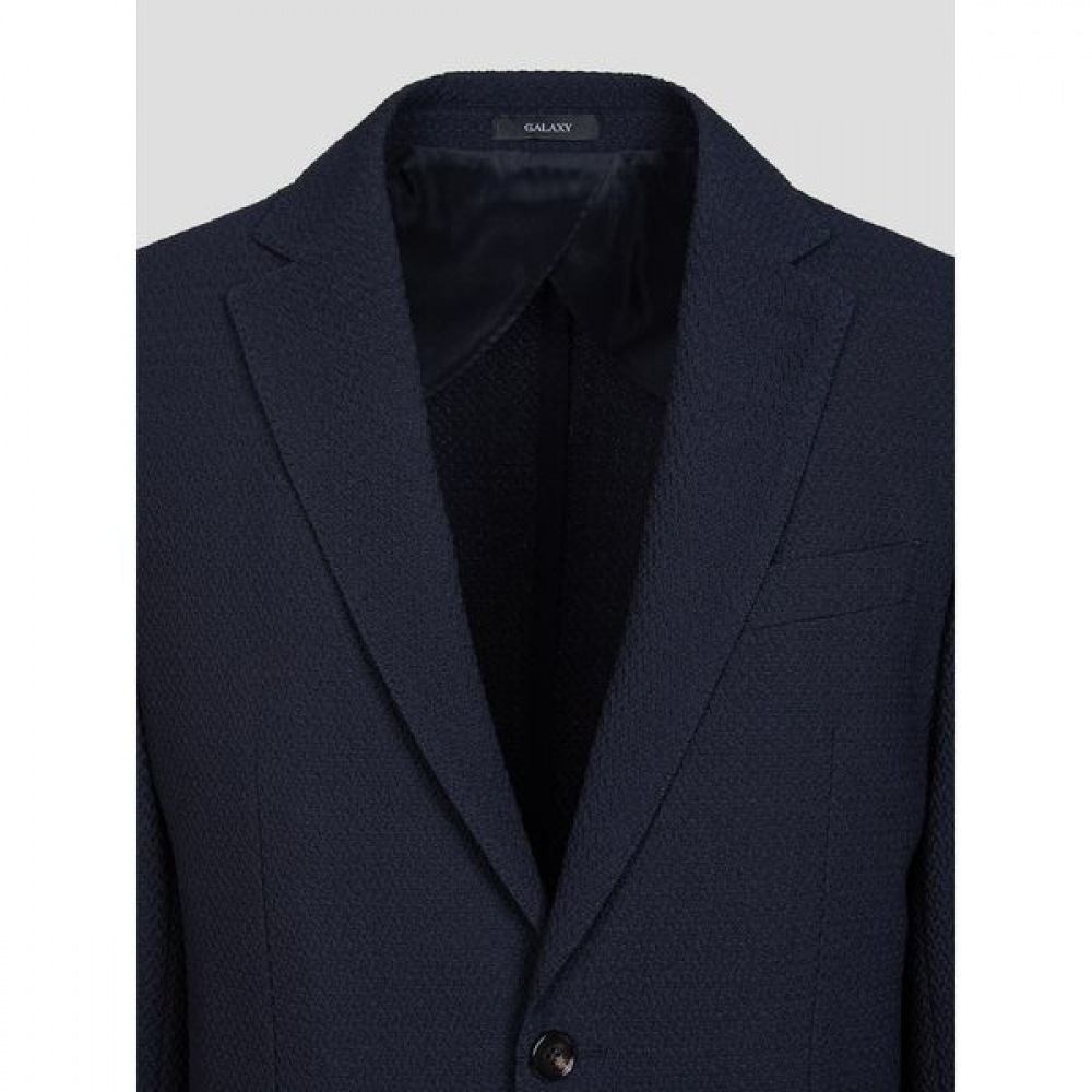 [ギャラクシーライフスタイル] 限定ジャージーテクスチャードジャケットネイビー（GC4111L02R）