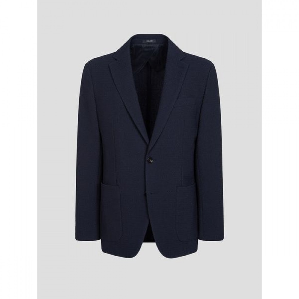 [ギャラクシーライフスタイル] 限定ジャージーテクスチャードジャケットネイビー（GC4111L02R）