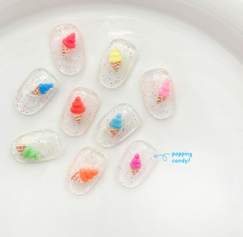 [YOGURTNAIL ] 【NEON PUDDING】パステルネオンシロップ＆トッピンググリッター [10色セット]
