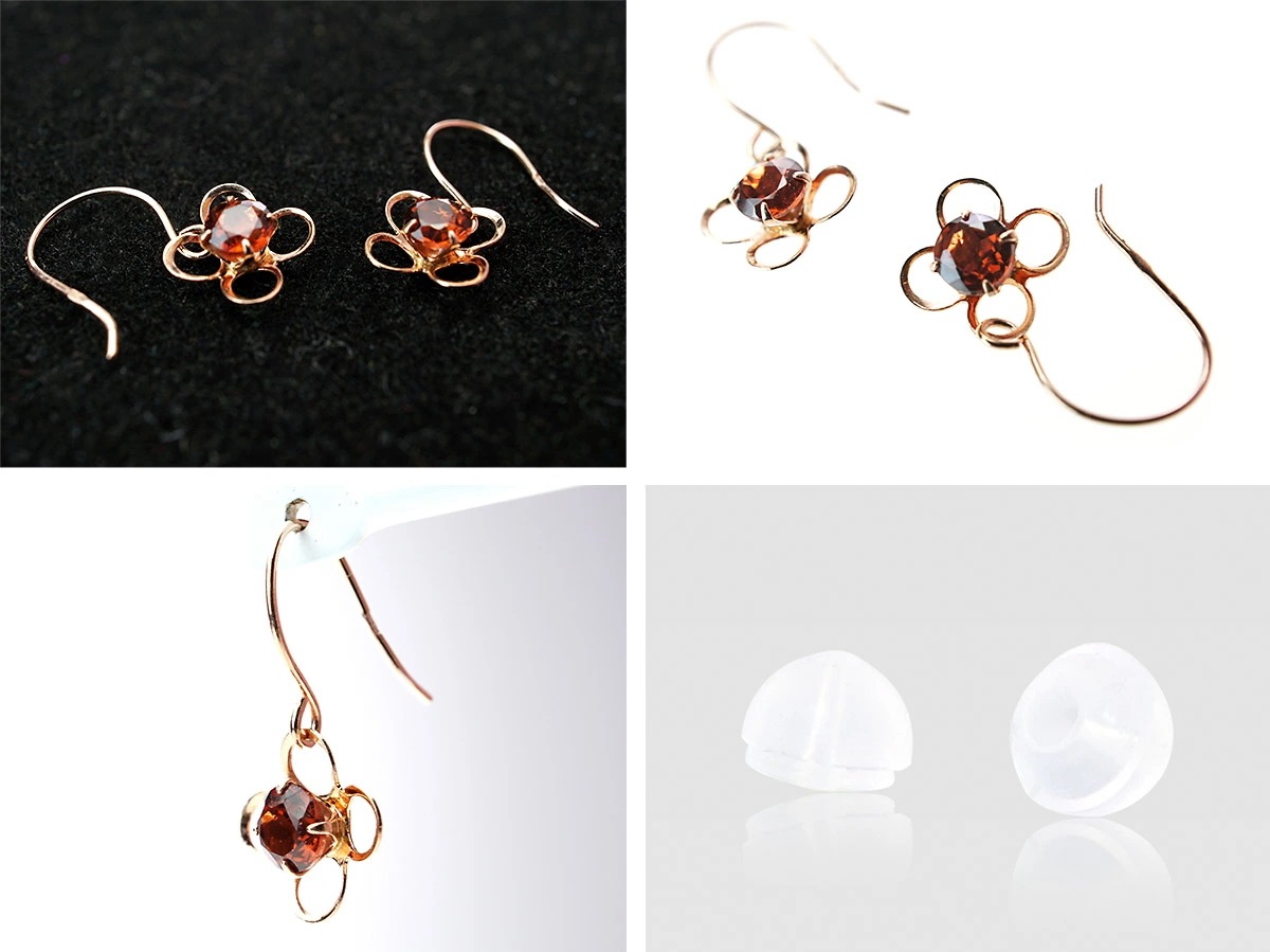 揺れてかわいい お花 ガーネット ピアス K10 華奢 ゴールド ロードライトガーネット 誕生石 1月 揺れてかわいい お花 ガーネット ピアス K10 華奢 ゴールド ロードライトガーネット 誕生石 1月