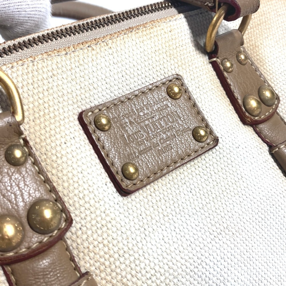 トートバッグ M48822 サック・ネヴァーフル30 トワル・トリアノン ハンドバッグ カバン キャンバス/レザー ベージュ トートバッグ M48822 サック・ネヴァーフル30 トワル・トリアノン ハンドバッグ カバン キャンバス/レザー ベージュ