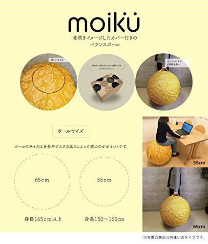 色:Flower クリーム グローバルアロー moiku バランスボール Flower CR 55c 色:Flower クリーム グローバルアロー moiku バランスボール Flower CR 55c
