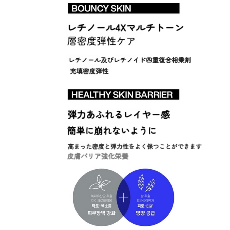 レチノールスーパーバウンスセラム 30m + STEM3 CREAM 10ml + BIO CONDITIONING ESSENCE FOAM 30ml / EXCLUSIVE SET