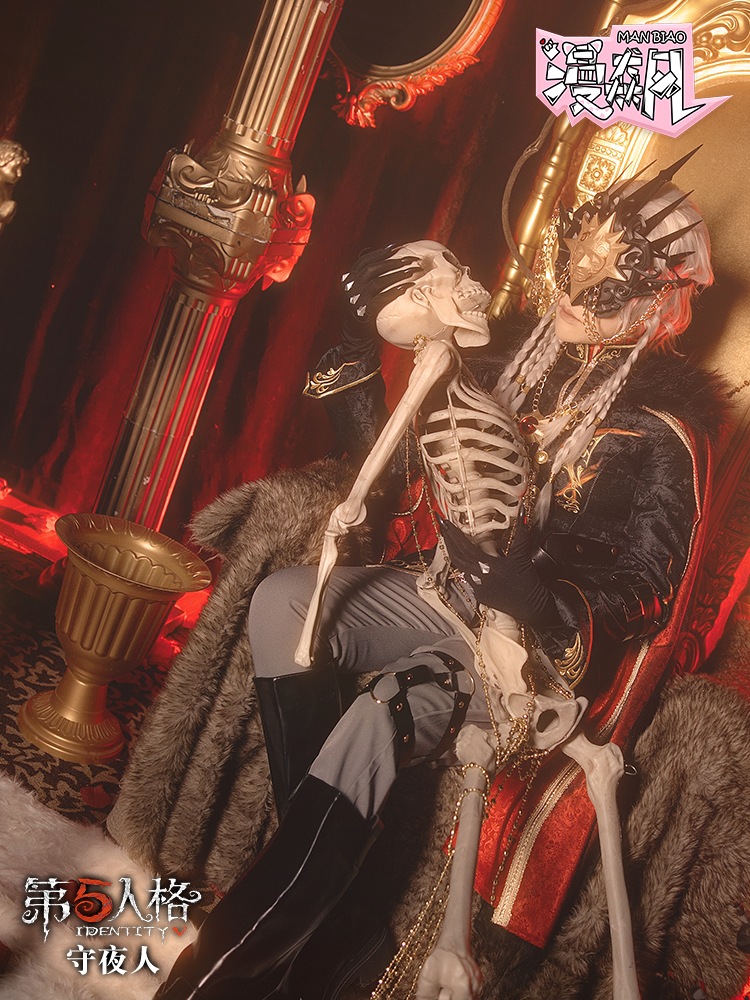 Identity Vアイデンティティ Vスーツ 夜警エクリプスマスクウィッグ ハロウィンコスチューム