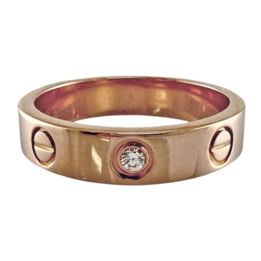Cartier カルティエ K18PG ピンクゴールド ミニラブ リング #48 カルティエ ミニラブリング ピンクゴールド ミニラブリング リング