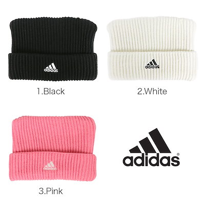 Qoo10] adidas ニットキャップ スクエア ニット帽 猫耳 : バッグ