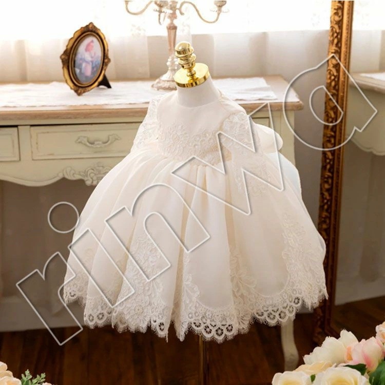 子供ドレス 長袖　令嬢テイストのアンティークレースドレス ベビードレス　出産お祝い[子供服 キッズ フォーマル ピアノの発表会 結婚式 女の子用 120 130 140cm 子どもドレス フォーマルド