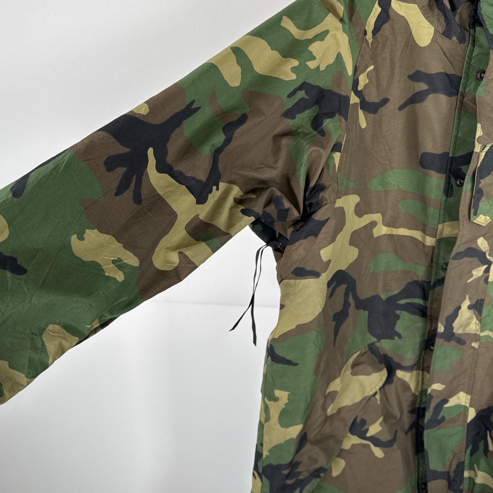 古着 ミリタリージャケット ECWCS GORE-TEX ウッドランドカモ ゴアテックスパーカー 米軍 実物 カモフラ 迷彩 large long メンズ
