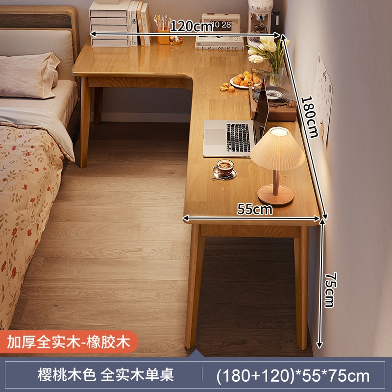 コーナーデスク学生学習デスクライティングベッドルームホームワークデスクトップコンピューターデスクコーナーl字型ベッドサイド