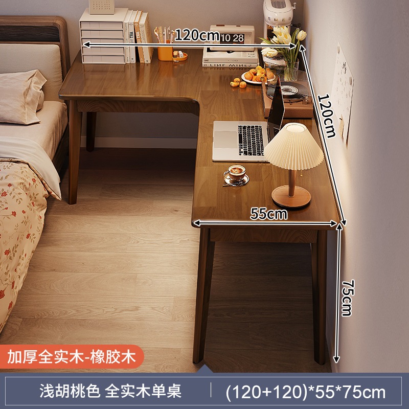 コーナーデスク学生学習デスクライティングベッドルームホームワークデスクトップコンピューターデスクコーナーl字型ベッドサイド