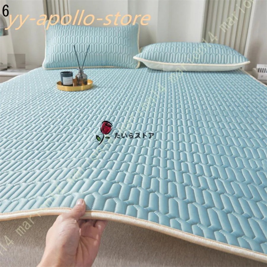 2025新型マットレスカバー シーツ 涼しい マット クール 涼感 通気 ベッドシーツ 弾力フィット ズレ防止 速乾 ウォッシャブル 中ラテックス入り キルティング 2025新型マットレスカバー シーツ 涼しい マット クール 涼感 通気 ベッドシーツ 弾力フィット ズレ防止 速乾 ウォッシャブル 中ラテックス入り キルティング