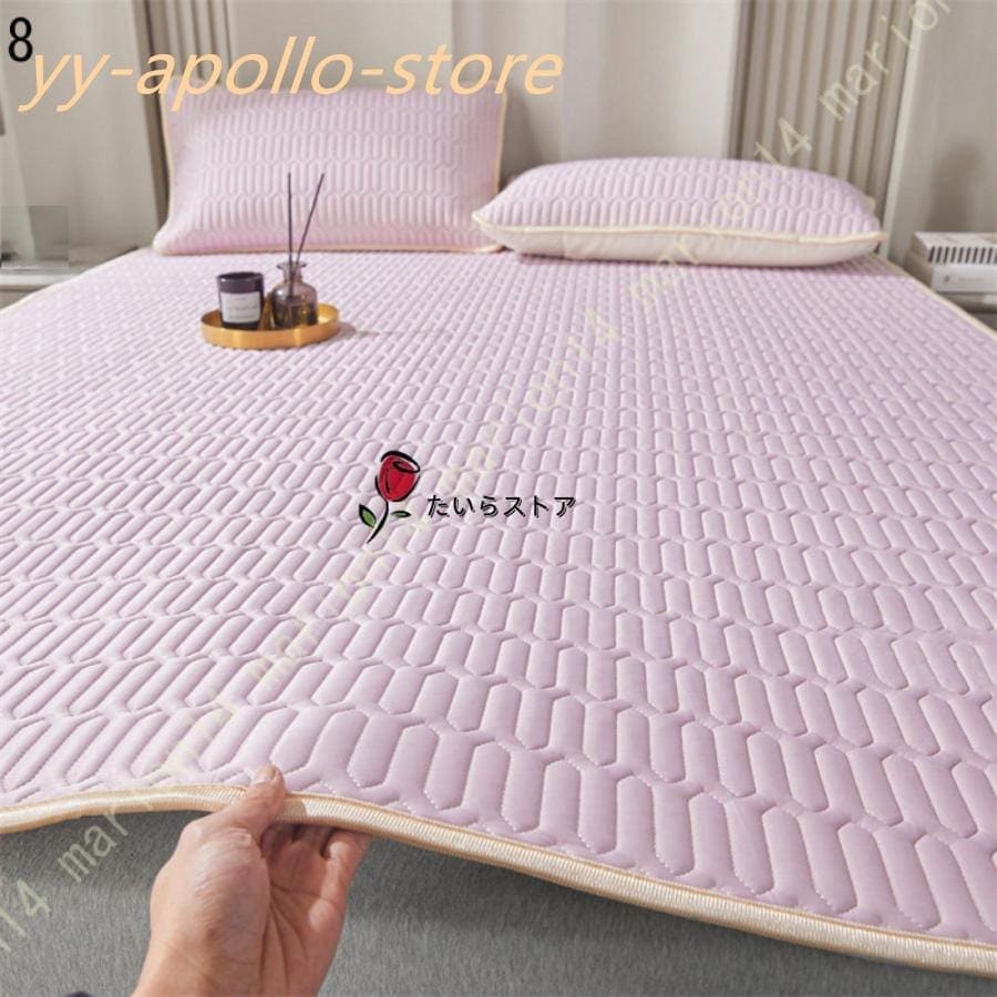 2025新型マットレスカバー シーツ 涼しい マット クール 涼感 通気 ベッドシーツ 弾力フィット ズレ防止 速乾 ウォッシャブル 中ラテックス入り キルティング 2025新型マットレスカバー シーツ 涼しい マット クール 涼感 通気 ベッドシーツ 弾力フィット ズレ防止 速乾 ウォッシャブル 中ラテックス入り キルティング