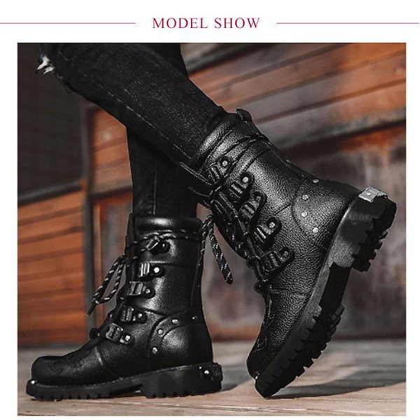 バイクブーツ　未使用　エンジニアブーツ バイク レディースシフトガード付レザーZIPエンジニアブーツ[HS-B10