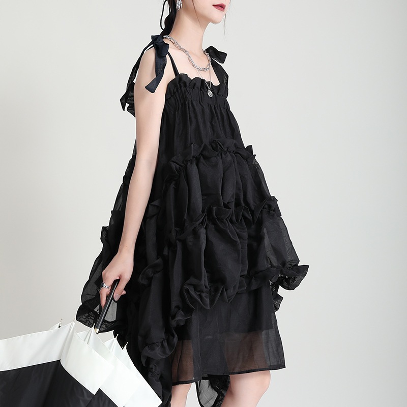 キャミワンピースノースリーブ 日系 ワンピース レディース ウエスト引き締め おしゃれ ロングワンピース シャツワンピース 韓国 ワンピース夏 韓国ファッション