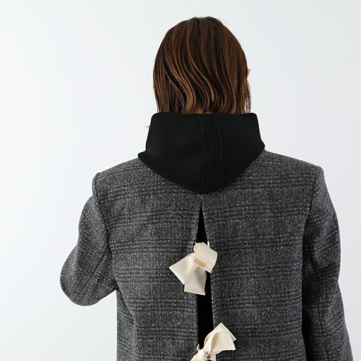 ANTHOM アントム フーディ リブニット A26517 レディース ウール混 タートルネック セーター タイト 12 ANTHOM アントム フーディ リブニット A26517 レディース ウール混 タートルネック セーター タイト 12