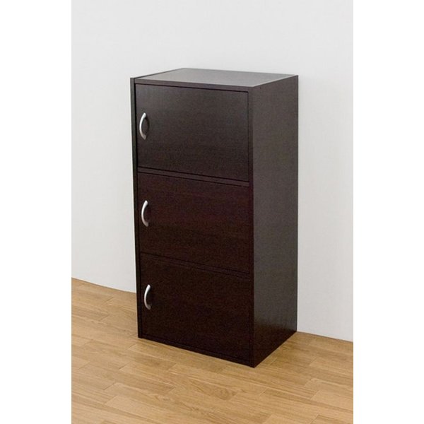 カラー キューブボックス ラック シェルフ 本棚 家具 インテリア 扉付きラック 3段 BK WAL カラー キューブボックス ラック シェルフ 本棚 家具 インテリア 扉付きラック 3段 BK WAL