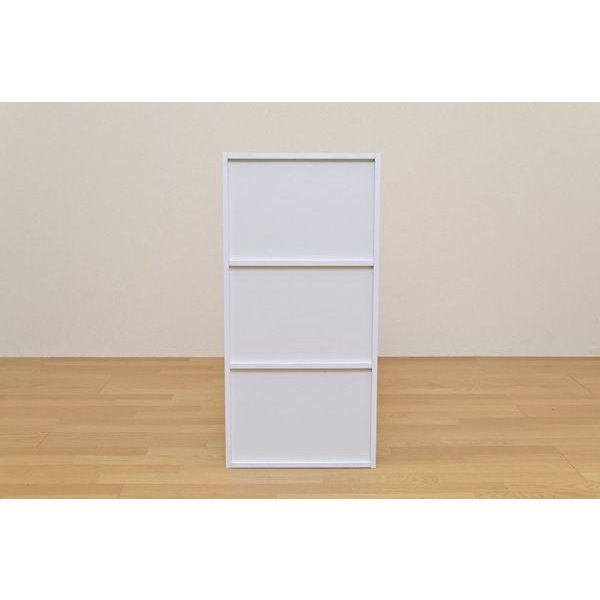 カラー キューブボックス ラック シェルフ 本棚 家具 インテリア 扉付きラック 3段 BK WAL カラー キューブボックス ラック シェルフ 本棚 家具 インテリア 扉付きラック 3段 BK WAL