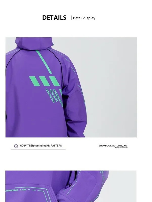 Pingup-スキージャケット,スノーボードパンツ,冬用,防風,防水,アウトドアスポーツ用