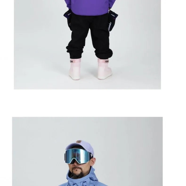 Pingup-スキージャケット,スノーボードパンツ,冬用,防風,防水,アウトドアスポーツ用