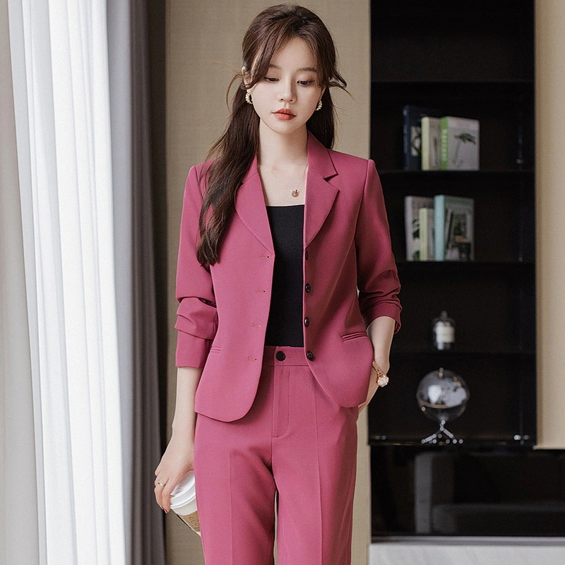 ビジネスウェア 新作 レディース おしゃれ スーツ スーツ セットアップ 高級感 小柄 スーツ ビジネスセットウェア 春秋