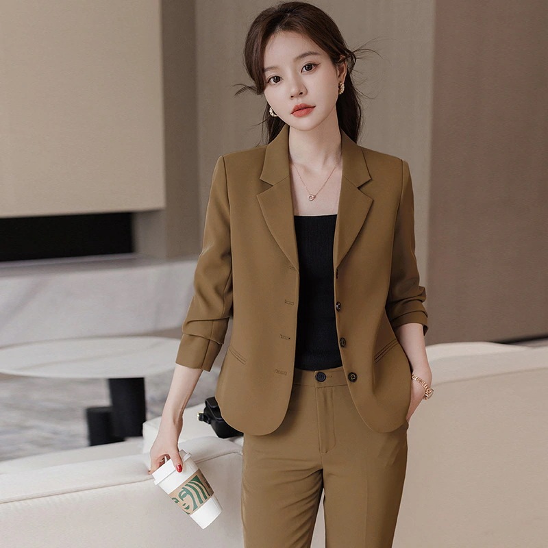 ビジネスウェア 新作 レディース おしゃれ スーツ スーツ セットアップ 高級感 小柄 スーツ ビジネスセットウェア 春秋