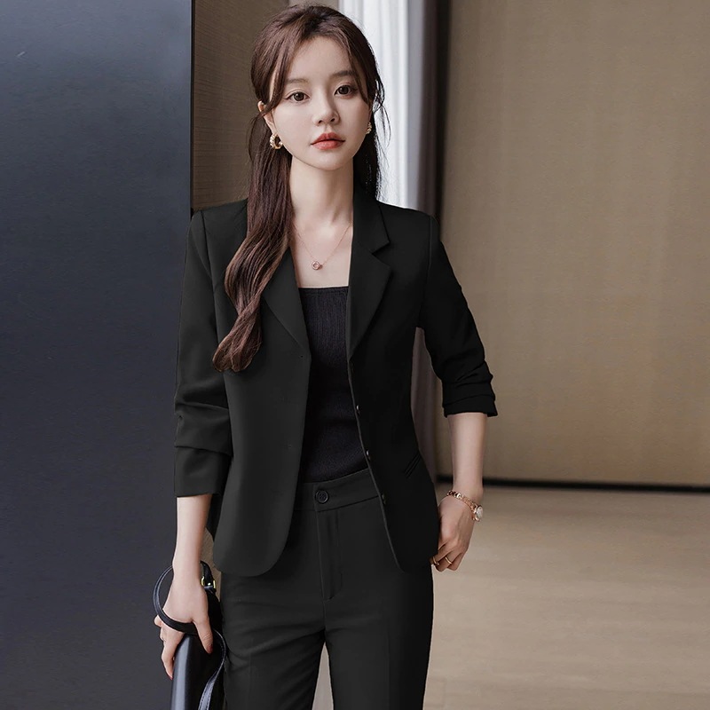 ビジネスウェア 新作 レディース おしゃれ スーツ スーツ セットアップ 高級感 小柄 スーツ ビジネスセットウェア 春秋