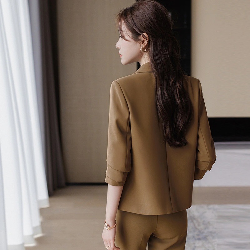 ビジネスウェア 新作 レディース おしゃれ スーツ スーツ セットアップ 高級感 小柄 スーツ ビジネスセットウェア 春秋