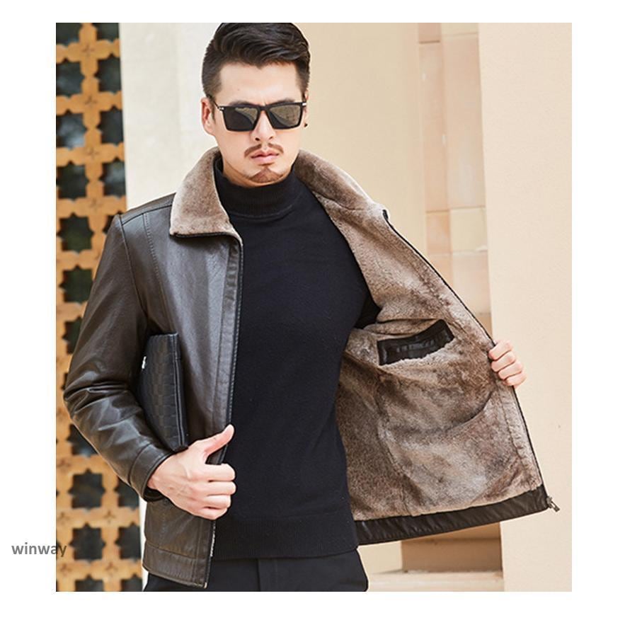 メンズ革ジャン 　秋冬　レザージャケット ライダースジャケット バイクウェア シングル 男性用　　防寒防風 ライダースジャケット メンズ 革ジャン 裏起毛 レザー ジャケット