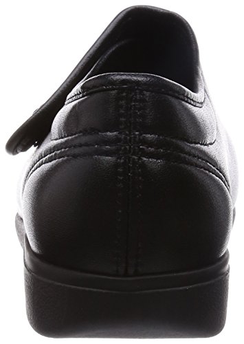 [カイホシュギ] 介護シューズ 軽量 転倒予防 リハビリ 幅広 5E KHS L011 レディース ブラックスムース 25.0 cm