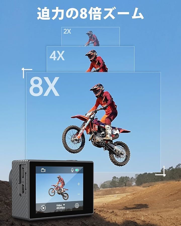 アクションカメラ 4k60fps タッチスクリーン式 64GB WiFi搭載 音声制御 EIS手ぶれ補正 40M防水 水中カメラ リモコン付き アクションカム アクションカメラ 4k60fps タッチスクリーン式 64GB WiFi搭載 音声制御 EIS手ぶれ補正 40M防水 水中カメラ リモコン付き アクションカム