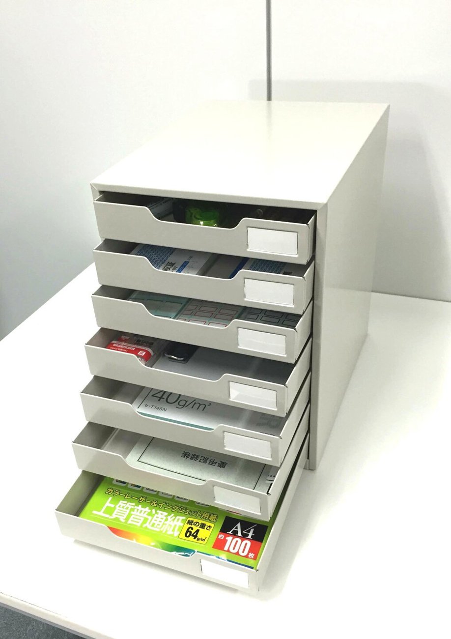 コクヨ レターケース スチール引き出し A4縦 片引 7段 LC-7M